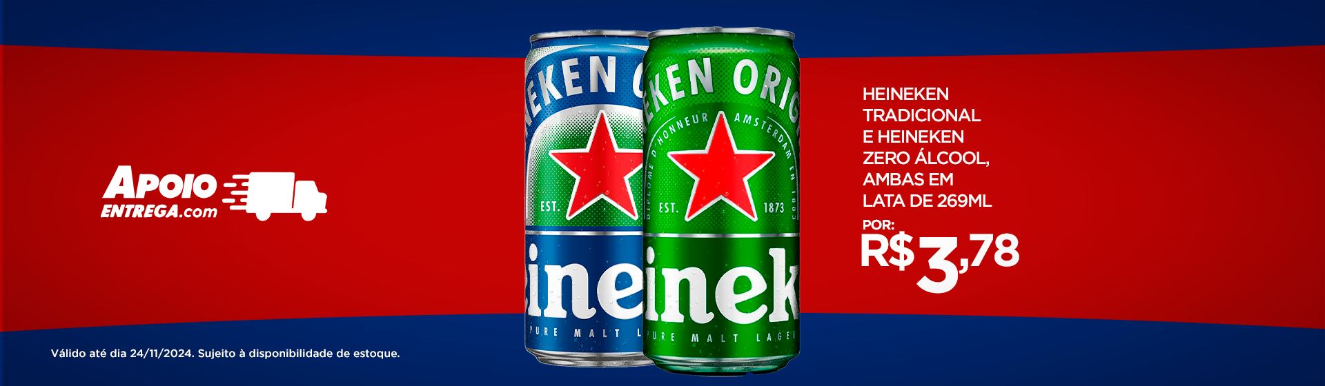 Heineken Zero até 24/11